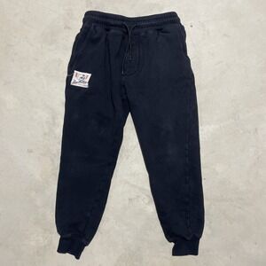 Zero Foxtrot Joggers Youth Medium Black Fleece Sweatpants Elastic Waistband